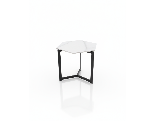 Hexagon Marble Side Table