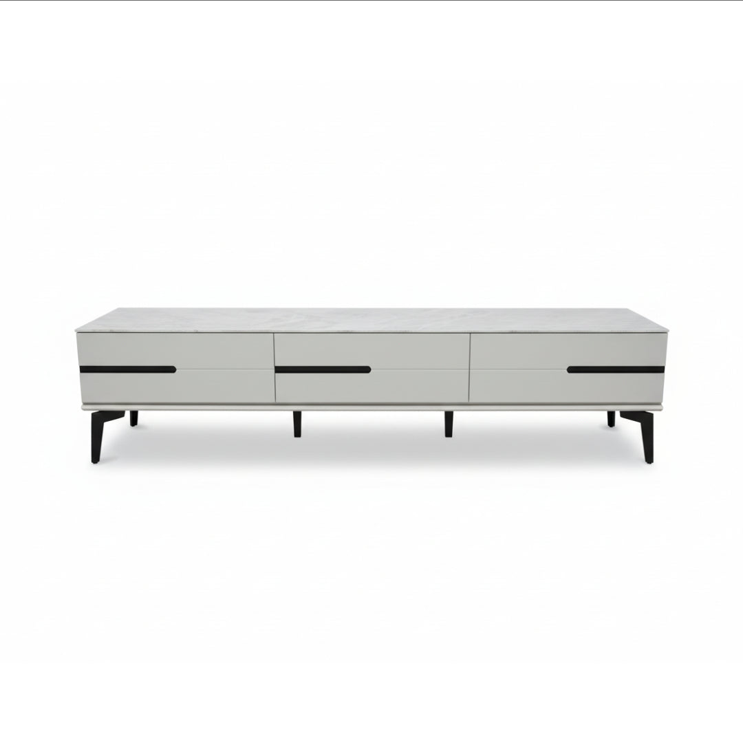 Modern Grey Low Cabinet