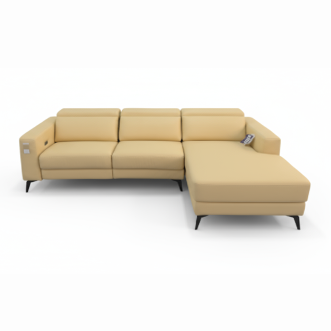 VoltLuxe L-Shape Electric Recline Sofa