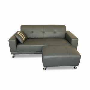 FlexOtt 2-Seater + Ottoman PU Leather